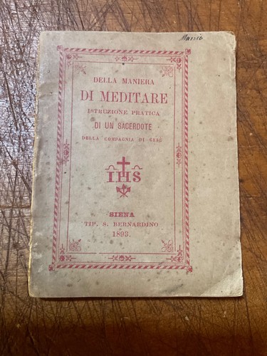 Della maniera meditare - della,